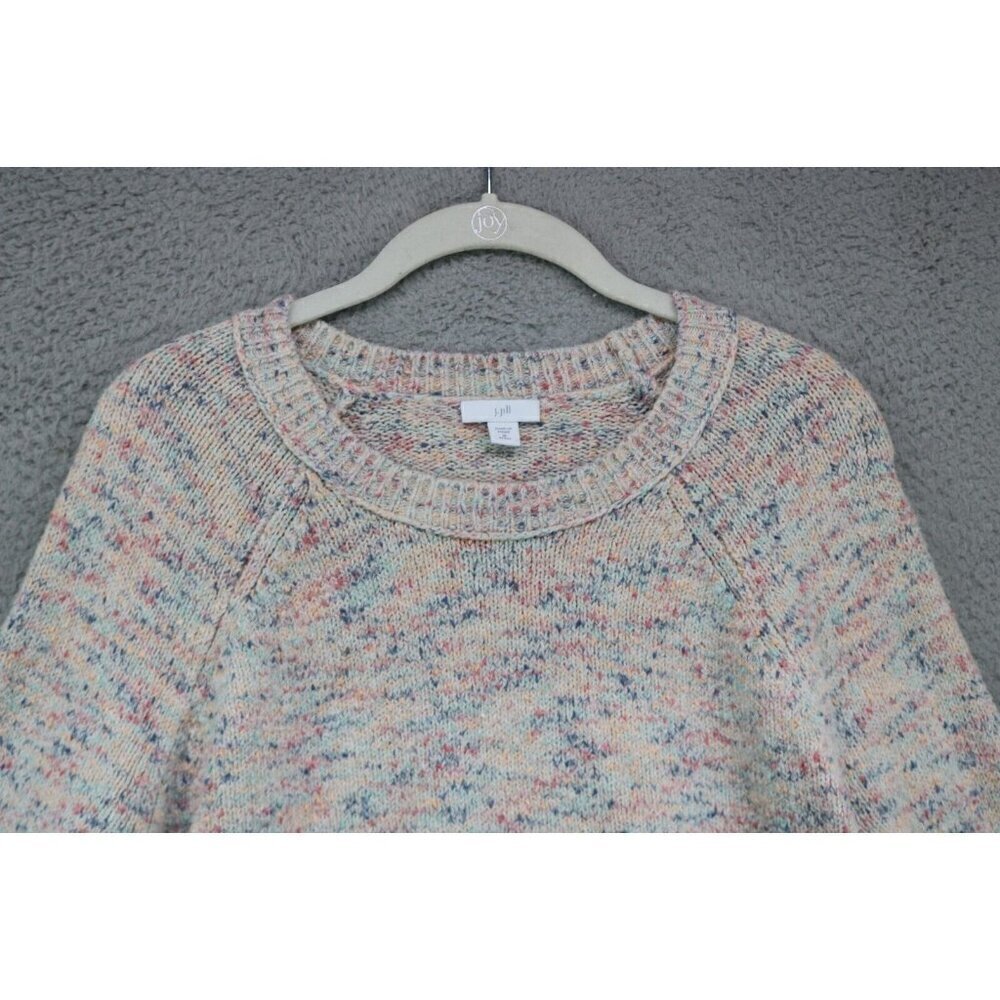 J.Jill Ribbed Cable Knit Long Sleeve Sweater-Size Medium/Petite - Picture 6 of 10